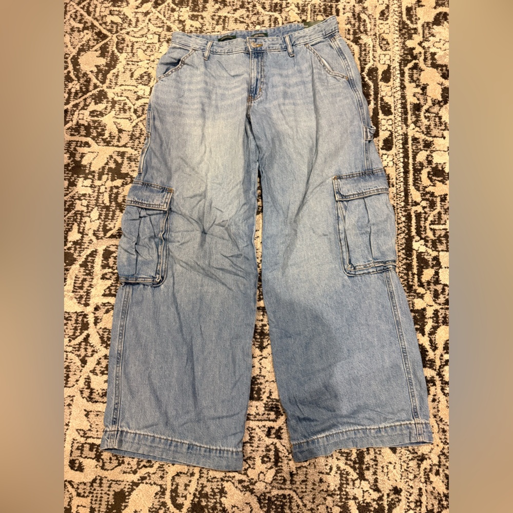 Wild Fable Light Blue Cargo Jeans